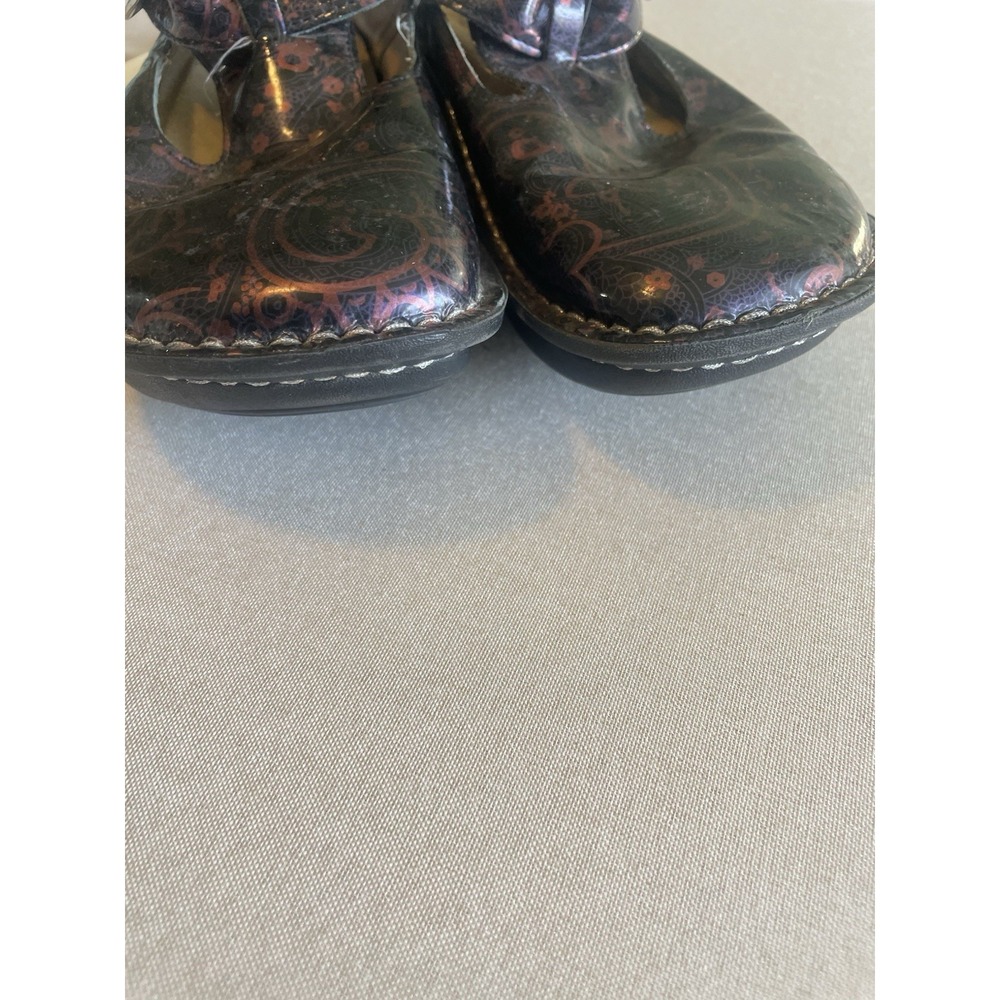 Alegria Leather‎ Paisley Mary Jane Mules 38 US 8 Leather Academia Platform Y2K - Picture 3 of 8